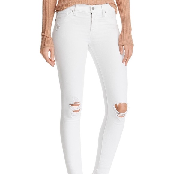NWT Harper Heritage Mid Rise Skinny White Jeans
